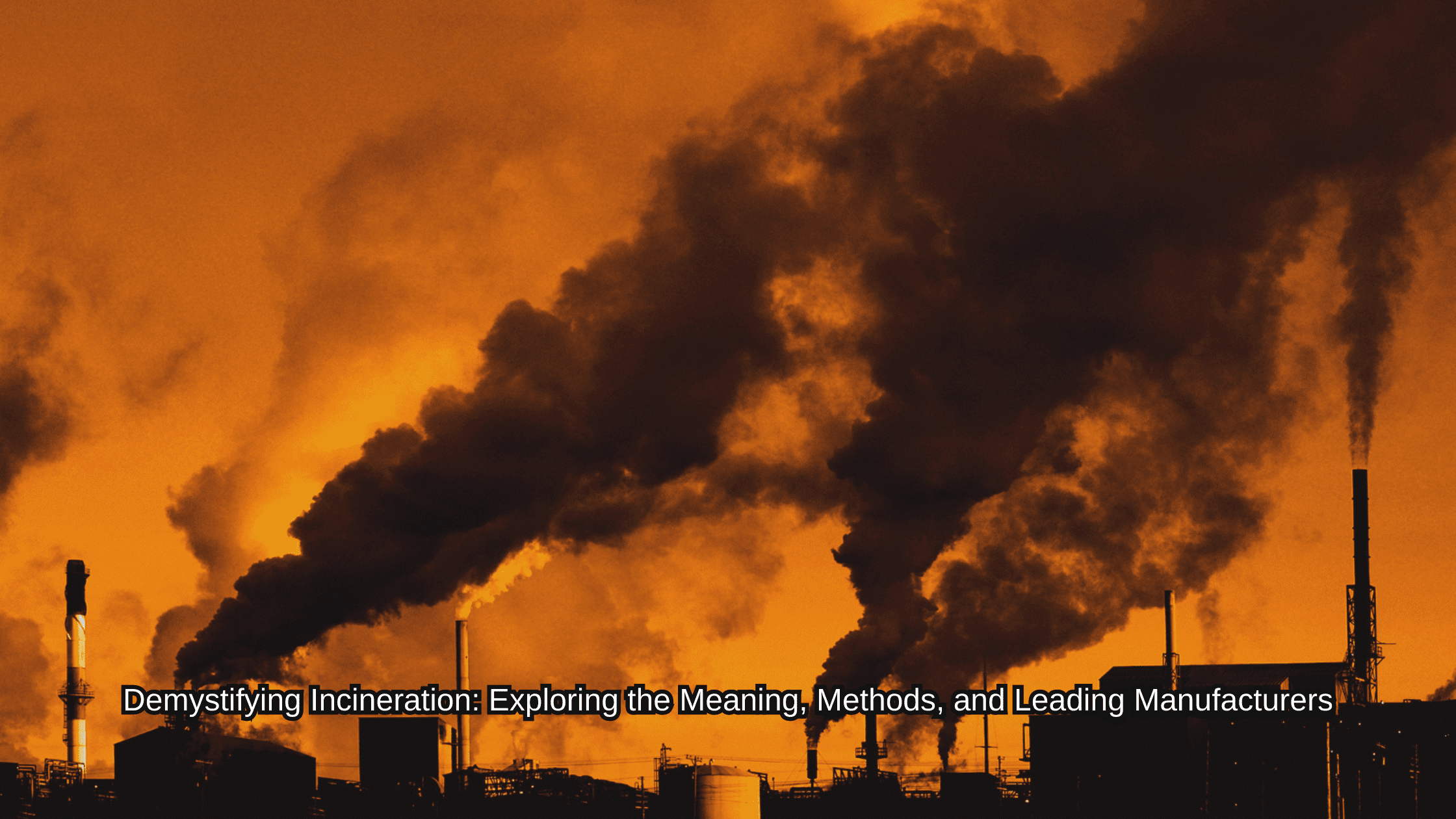 Demystifying Incineration: Exploring the Meaning, Methods, and Leading Manufacturers
